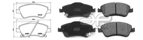 Фото автозапчасти колодки гальмiвнi TOYOTA AURIS HATCHBACK VAN (_E15_) [03/07-09/12]1.4 D-4D (NDE150) (0446502260) APPLUS 71163AAP