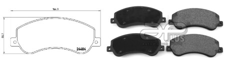 Фото автозапчасти колодки гальмiвнi VW AMAROK PLATFORM/CHASSIS (S1B, S6B, S7B) [09/11-05/22]3.0 TDI 4MOTION (JZW698151AM) APPLUS 71171AAP