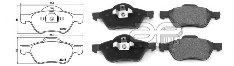 Фото автозапчасти колодки гальмiвнi RENAULT MEGANE II (BM0/1_, CM0/1_) [09/02-01/11]1.4 16V (7711130086) APPLUS 71174AAP