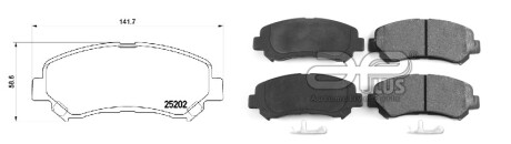 Фото автозапчасти колодки гальмiвнi NISSAN QASHQAI / QASHQAI +2 I VAN (J10, JJ10E) [03/13-04/14]2.0 DCI ALL-WHEEL DRIVE (D1060JD00A) APPLUS 71177AAP