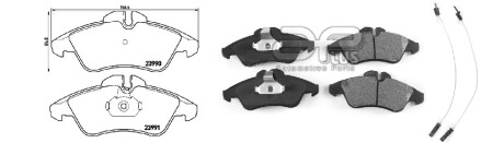 Фото автозапчасти колодки гальмiвнi MERCEDES-BENZ SPRINTER 3-T BUS (B903) [02/95-05/06]308 D (903.371, 903.372, 903.373) (A9014210610) APPLUS 71220AAP