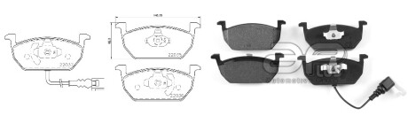 Фото автозапчасти колодки гальмiвнi SEAT LEON (KL1) [11/19-]2.0 TFSI (5Q0698151C) APPLUS 71227AAP