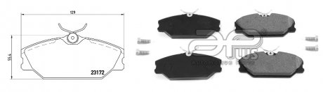 Фото автозапчасти колодки гальмiвнi RENAULT MEGANE I KOMBI VAN (KA_) [02/00-07/03]1.6 BIFUEL (KA0B) (8671016177) APPLUS 71234AAP