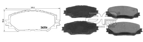 Фото автозапчастини колодки тормозные TOYOTA YARIS HATCHBACK VAN (_P13_) [10/12-]1.0 VVTI (KSP130) (0446542160) APPLUS 71251AAP