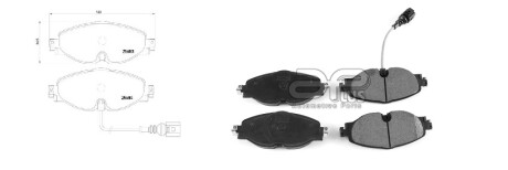 Фото автозапчасти колодки гальмiвнi SEAT LEON HATCHBACK VAN (5F1) [09/12-08/20]2.0 TDI (8V0698151D) APPLUS 71265AAP