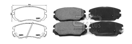 Фото автозапчасти колодки гальмiвнi HYUNDAI SONATA V (NF) | SONICA [01/05-12/10]2.0 CRDI (581013FA01 | 581013FA01) APPLUS 71280AAP