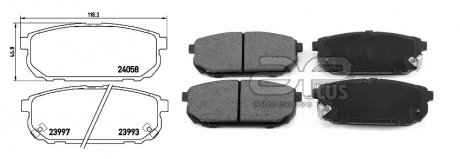 Фото автозапчастини колодки тормозные KIA SORENTO I (JC) [08/02-12/11]2.5 CRDI (583023EE00 | 583023EE00) APPLUS 71296AAP