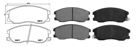 Фото автозапчастини колодки тормозные CHEVROLET CAPTIVA VAN (C100) [07/06-02/11]VCDI ALL-WHEEL DRIVE (20789468) APPLUS 71302AAP