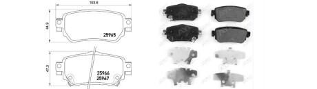 Фото автозапчасти колодки гальмiвнi NISSAN LEAF (ZE1) [08/17-]ELECTRIC (440603981R) APPLUS 71347BAP