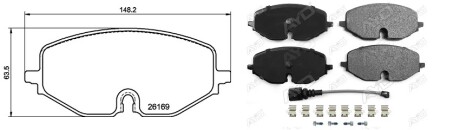 Фото автозапчасти колодки гальмiвнi SEAT LEON (KL1) [11/19-]1.5 ETSI (5WA698151) APPLUS 71544BAP