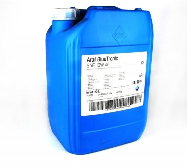 Фото автозапчасти олива моторна Blue Tronic SAE 10W40 (20 Liter) ARAL 14AF79