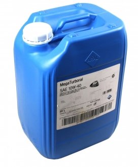 Фото автозапчасти масло двигателя 10W40 MegaTurboral (20L) (MB228.5/RLD-2/VDS-3) ARAL 15BC45