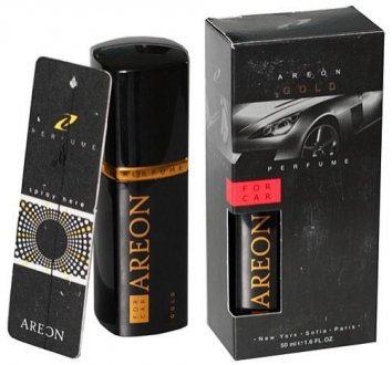 Освежитель воздуха спрей "Perfume" Gold в пластике 50ml Areon AP01