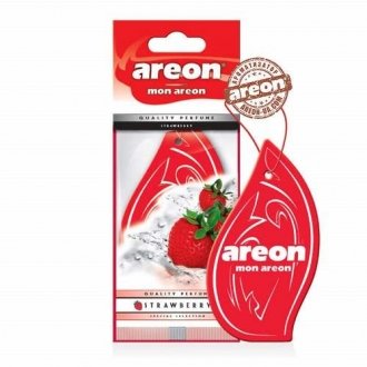 Фото автозапчасти освіжувач повітря сухий листок "Mon" Strawberry/Полуниця Areon MA40