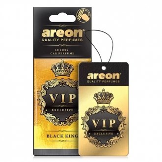 Фото автозапчастини освіжувач повітря сухий листок VIP Black King Areon VIP02