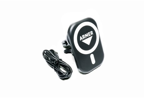 Тримач для телефону з бездротовою зарядкою на магніті <> ARMER ARM-DT002