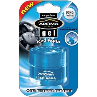 Ароматизатор Car Gel Iced Aqua Холодна вода Aroma 70163171 (фото 1)