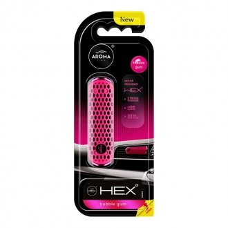 Ароматизатор на дефлектор Car HEX 10g - BUBBLE GUM Aroma 83582