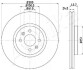 Фото автозапчасти tarcza ham. renault grand scenic ASHIKA 60000705 (фото 1)