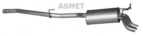 Глушник вихлопної системи задній MERCEDES E (W210) 2.9D/3.0D 03.96-07.99 ASMET 01.075