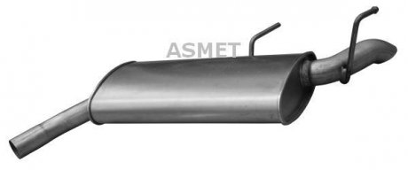 Глушник вихлопної системи задній OPEL SIGNUM, VECTRA C 1.8 05.03-12.08 ASMET 05.176 (фото 1)