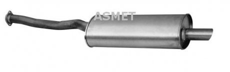 Глушник вихлопної системи задній BMW 3 (E36) 2.0/2.5 01.91-11.99 ASMET 12.035