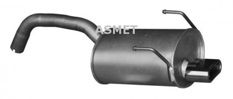 Глушник вихлопної системи задній FIAT 500, 500 C, PANDA 1.3D/1.4 09.03- ASMET 16.088 (фото 1)