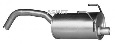 Глушитель выхлопной системы задний FIAT 500, 500 C, PANDA, FORD KA 1.3D 09.03- ASMET 16.090 (фото 1)