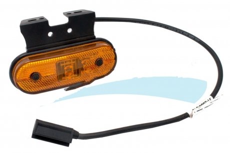 Фонарь габаритный боковой LED оранжевый 12/24V левый/правый (кабель 500mm) ASPOCK 31-2064-017 (фото 1)
