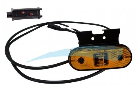 Фонарь габаритный боковой LED оранжевый 12/24V левый/правый (кабель 1500mm) ASPOCK 31-2064-037