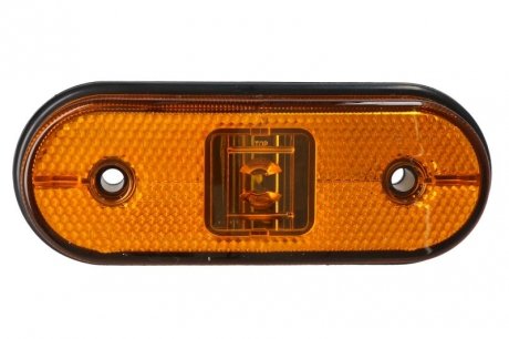 Левый/правый габаритный фонарь; UNIPOINT I, оранжевый, светодиод, высота 44 мм; ширина 119мм; глубина 18мм, накладной монтаж, без подвеса, 24В (без кабеля; без крепежных винтов; с розеткой, UNIPOINT I) ASPOCK A21-2000-154 (фото 1)
