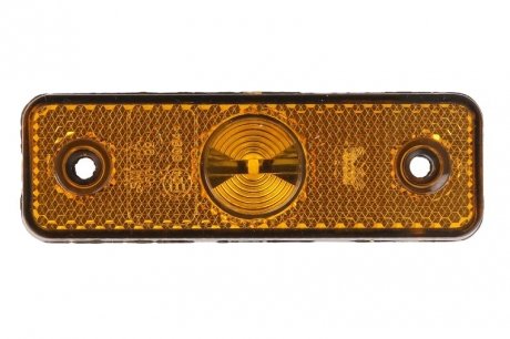 Левый/правый габаритный фонарь; FLATPOINT I, форма: прямоугольная, оранжевая, светодиодная, высота 31 мм; ширина 96мм, встраиваемый, без подвеса, 24В (без кабеля; без вилки, IP68, FLATPOINT I) ASPOCK A21-2200-064 (фото 1)