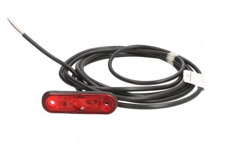 Левый/правый габаритный фонарь; POSIPOINT II, красный, светодиод, высота 24,3 мм; ширина 81,4 мм; глубина 20мм, утопленный, длина кабеля 3500, 12/24В (POSIPOINT II) ASPOCK A31-7200-017