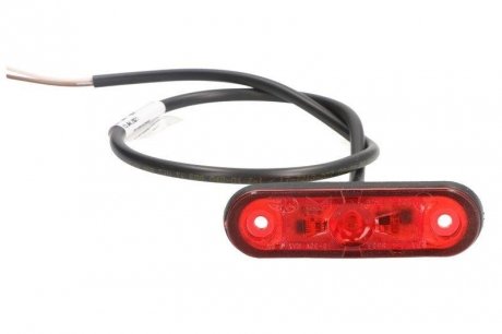 Левый/правый габаритный фонарь; POSIPOINT II, красный, светодиод, высота 24,3 мм; ширина 81,4 мм; глубина 20 мм, утопленный, длина кабеля 500, 12/24 В (POSIPOINT II) ASPOCK A31-7200-067