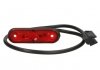 Левый/правый габаритный фонарь; POSIPOINT II, красный, светодиод, высота 24 мм; ширина 80 мм; глубина 20 мм, утопленный, длина кабеля 500, 12/24 В (с плоским зажимом для кабеля, POSIPOINT II) ASPOCK A31-7204-007 (фото 1)