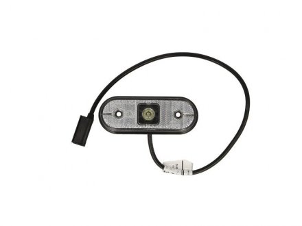Фонарь габаритный боковой LED белый без креп. 12/24V левый/правый (кабель 500mm) ASPOCK A31-7704-017