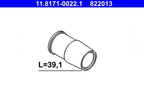 Ремкомплект тормозного суппорта передний/задний левый/правый (диаметр поршня: 13, упаковка из 10 шт.) DS DS 4, DS 5, DS 7; MERCEDES C (A205), C (C204), C (C205), C T-MODEL (S202) 1.0-Electric 10.77- ATE 11.8171-0022.1 (фото 1)