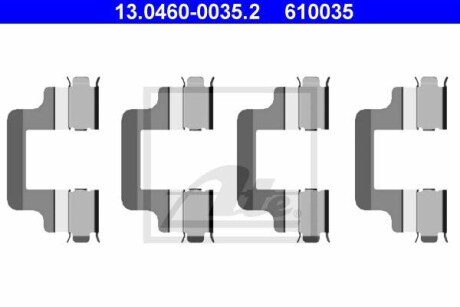 Фото автозапчасти комплект монтажний колодок ATE 13.0460-0035.2