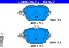Фото автозапчастини комплект гальмівних колодок задніх MERCEDES CLS (C257), E (A238), E ALL-TERRAIN (S213), E (C238), E T-MODEL (S213), E (W213), EQC (N293), GLC (X253) 2.0DH-Electric 06.16- ATE 13.0460-2627.2 (фото 1)