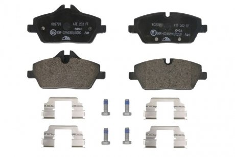 Комплект тормозных колодок передний BMW 2 (F45); MINI (F55), (F56), (F57), CLUBMAN (F54) 1.2-Electric 09.13- ATE 13.0460-2795.2