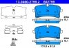 Фото автозапчасти комплект тормозных колодок задний BENTLEY MULSANNE; PORSCHE MACAN 2.0-6.8 02.14- ATE 13.0460-2799.2 (фото 1)