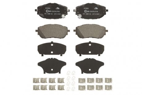 Комплект тормозных колодок передний TOYOTA AURIS, COROLLA 1.2-1.8H 10.12-08.19 ATE 13.0460-3868.2 (фото 1)