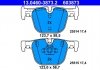 Фото автозапчастини комплект гальмівних колодок задніх BMW 3 (F30, F80), 3 (F31), 3 GRAN TURISMO (F34), 4 (F32, F82), 4 (F33, F83), 4 GRAN COUPE (F36) 2.0D-3.0H 11.11- ATE 13.0460-3873.2 (фото 1)