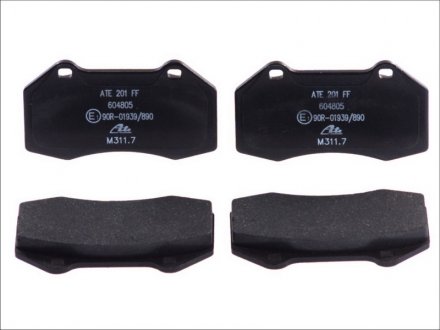 Комплект тормозных колодок передний RENAULT CLIO III, MEGANE II 2.0/2.0D 05.04-12.14 ATE 13.0460-4805.2