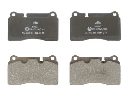 Комплект тормозных колодок спереди (разъем справа) CHEVROLET CORVETTE; LAND ROVER RANGE ROVER III, RANGE ROVER SPORT I 2.7D-6.2 02.05- ATE 13.0460-4837.2 (фото 1)