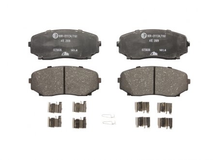 Комплект тормозных колодок спереди (с аксессуарами) FORD USA EDGE; LINCOLN MKX; MAZDA CX-7, CX-9 2.0-3.7 08.06- ATE 13.0460-5606.2 (фото 1)