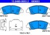 Комплект тормозных колодок передний HYUNDAI I10 I, I10 II 1.0/1.0LPG/1.2 08.13- ATE 13.0460-5653.2 (фото 2)