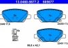 Комплект гальмівних колодок задніх FIAT TIPO 1.0-1.6D 10.15- ATE 13.0460-5677.2 (фото 2)
