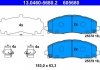 Комплект тормозных колодок передний CHRYSLER PACIFICA; DODGE GRAND; FIAT FREEMONT; JEEP WRANGLER IV; LANCIA VOYAGER 2.0-3.6LPG 08.11- ATE 13.0460-5680.2 (фото 2)