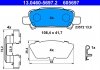 Фото автозапчасти комплект тормозных колодок задних SUBARU FORESTER, IMPREZA, LEGACY III, LEGACY IV, OUTBACK 2.0/2.5/3.0 06.98-03.12 ATE 13.0460-5697.2 (фото 1)